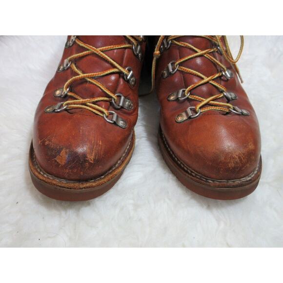 Vintage Men's DEXTER Vibram Leather Hiking Work Boots 722419 W742-2 Size 8.5 - Picture 2 of 16